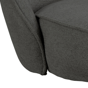 Jedálenská stolička CARLTON tmavosivá/matná čierna 7