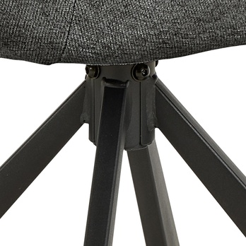 Jedálenská stolička CARLTON tmavosivá/matná čierna 8