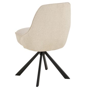 Jedálenská stolička CARLTON béžová/matná čierna 4