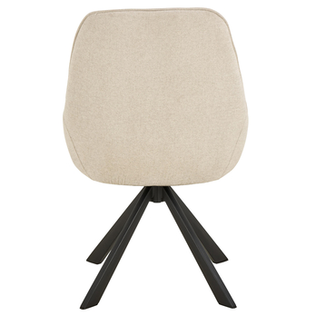 Jedálenská stolička CARLTON béžová/matná čierna 5