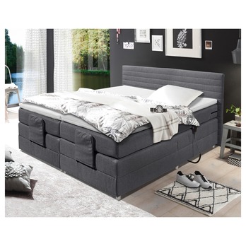 Posteľ boxspring CARMEN 1 oceľovosivá, 180x200 cm 1