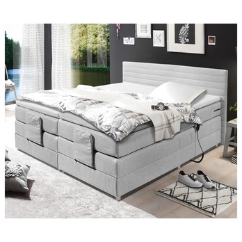 Posteľ boxspring CARMEN 1 svetlosivá, 180x200 cm 1