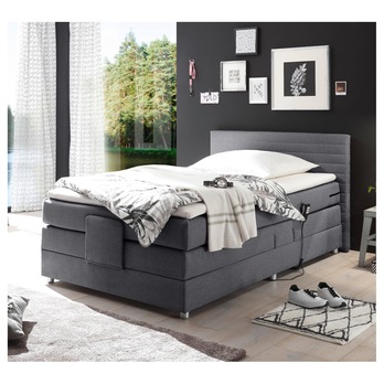 Posteľ boxspring CARMEN 1 oceľovosivá, 120x200 cm 1