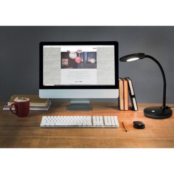 Stolná LED lampa CARMEN čierna 1