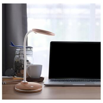Stolná LED lampa CARMEN prírodná/biela 1