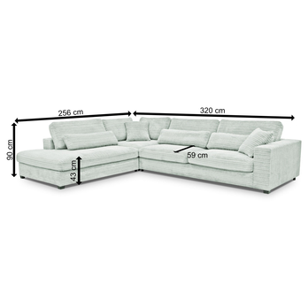 Sedacia súprava CARMEX ľavá. krémová 3