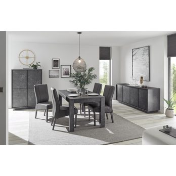 Komoda CARRARA 5 čierny mramor 5