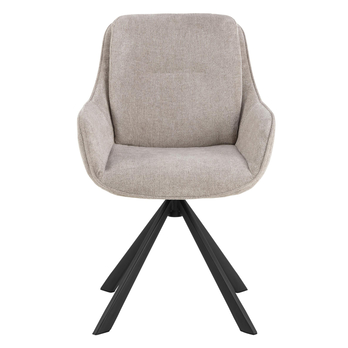 Jedálenská stolička CARRIE piesková/matná čierna 2