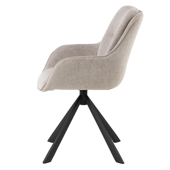 Jedálenská stolička CARRIE piesková/matná čierna 3