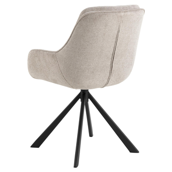 Jedálenská stolička CARRIE piesková/matná čierna 4