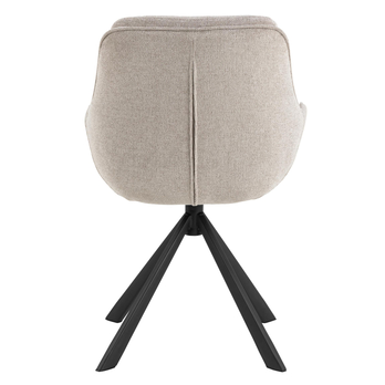 Jedálenská stolička CARRIE piesková/matná čierna 5