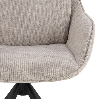 Jedálenská stolička CARRIE piesková/matná čierna 7