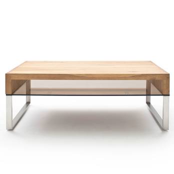 Konferenčný stolík CARTER 2 dub/oceľ/sklo 4