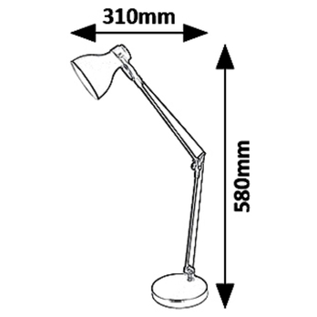 Stolná lampa CARTER čierna 2