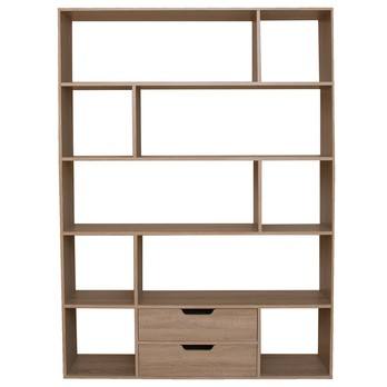 Regál/knižnica CARUSO dub sonoma 2