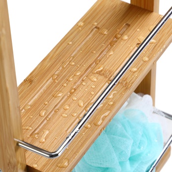 Nástenný regál CASA 2 bambus 4