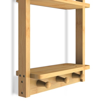 Nástenný regál CASA 2 bambus 6