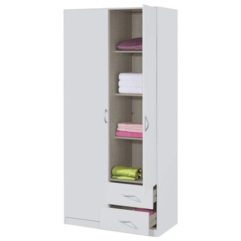 Šatníková skriňa CASE 3736 biela 2