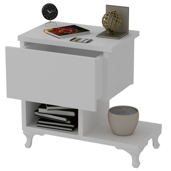 Prístavný stolík CAST biela 2