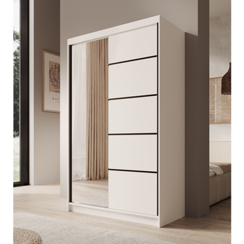 Šatníková skriňa CASTO biela 1