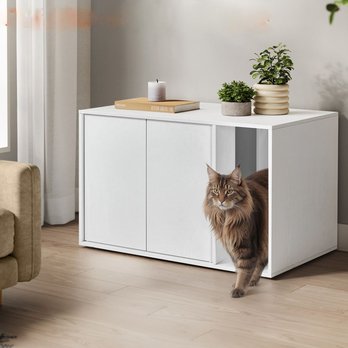 Skrinka na mačaciu toaletu CAT 3 biela 1