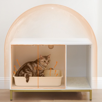 Skrinka na mačaciu toaletu CAT 4 biela 3