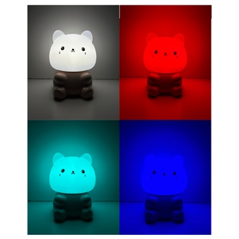 Detská nočná lampa CAT biela 2