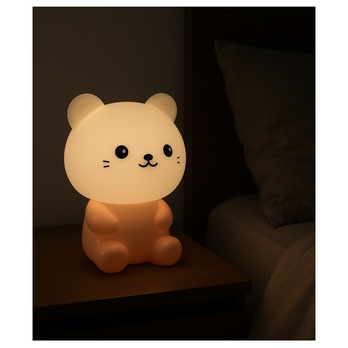 Detská nočná lampa CAT biela 1