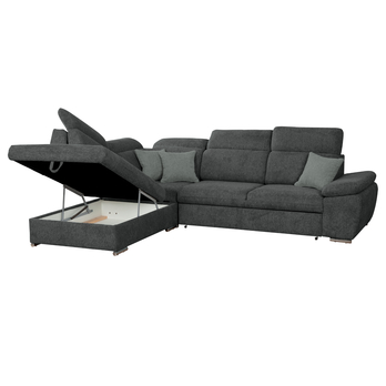 Sedacia súprava CATALINA ľavá, tmavosivá 2