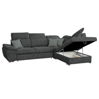 Sedacia súprava CATALINA pravá, tmavosivá 2