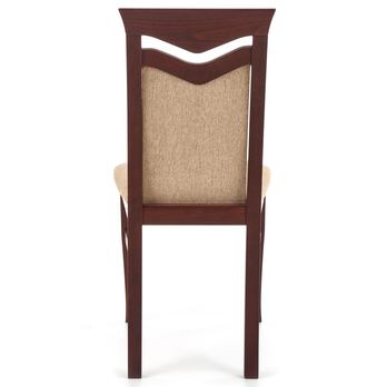 Jedálenská stolička CATRUNI orech tmavý/béžová 4