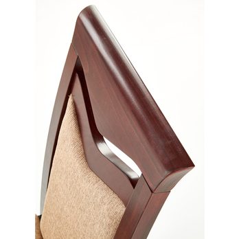 Jedálenská stolička CATRUNI orech tmavý/béžová 5