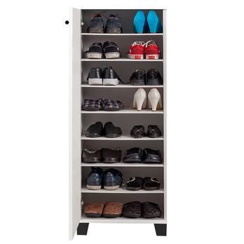 Skrinka na topánky/komoda CATS biela/čierna 3