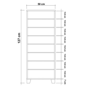 Skrinka na topánky/komoda CATS biela/čierna 5