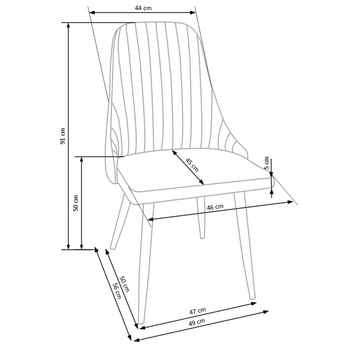 Jedálenská stolička CECELIA béžová 3