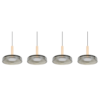 Závesné LED svietidlo CELESTE čierna, šírka 115 cm 2