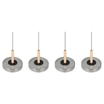 Závesné LED svietidlo CELESTE čierna, šírka 115 cm 3