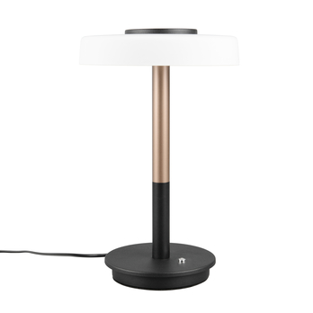 Stolná LED lampa CELESTE kávová/čierna 1