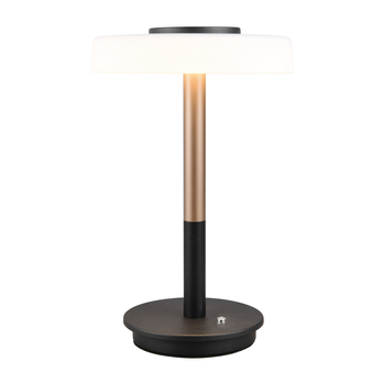 Stolná LED lampa CELESTE kávová/čierna 2