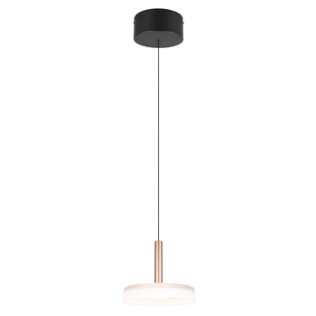 Závesné LED svietidlo CELESTE čierna/kávová, šírka 22 cm 1