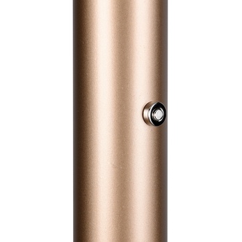 Stojacia LED lampa CELESTE čierna/kávová 3