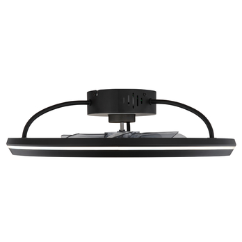 Stropné LED svietidlo s ventilátorom CELESTE čierna/dymová 6