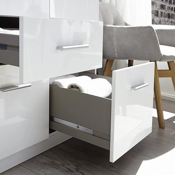Šatníková skriňa CELIA 3120 biela/biela vysoký lesk 4