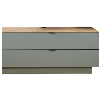 TV stolík CELINA trstinovozelená/dub artisan 1