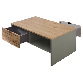 Konferenčný stolík CELINA trstinovozelená/dub artisan 2
