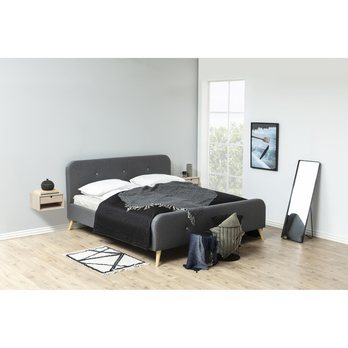 Nočný stolík CENTURY bielený dub 1