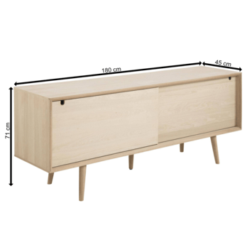Komoda CENTURY bielený dub 3