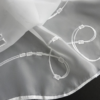 Záclona CHAIN biela, 150x50 cm 2