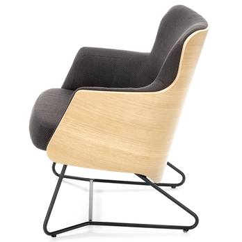 Kreslo CHALLUET dub/čierna 4