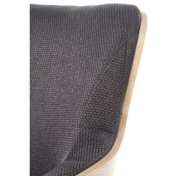 Kreslo CHALLUET dub/čierna 7